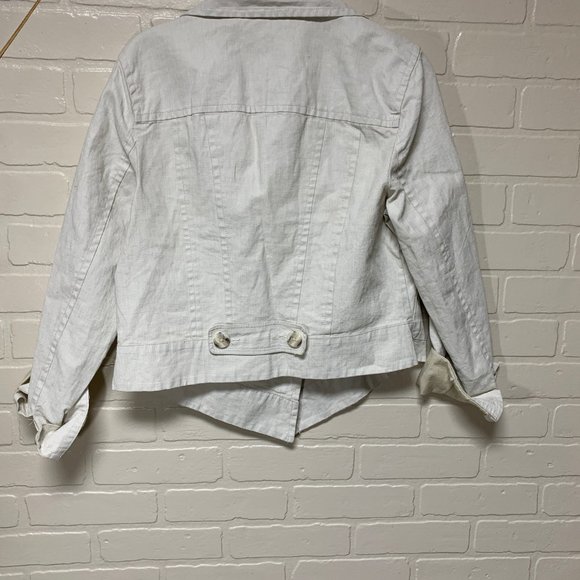 NWT Cabi Waxed Linen Jacket, Size Medium - Picture 2 of 12